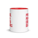 Pyramids Pearls & Educated Delta Girls Accent Color Mug - Crimson